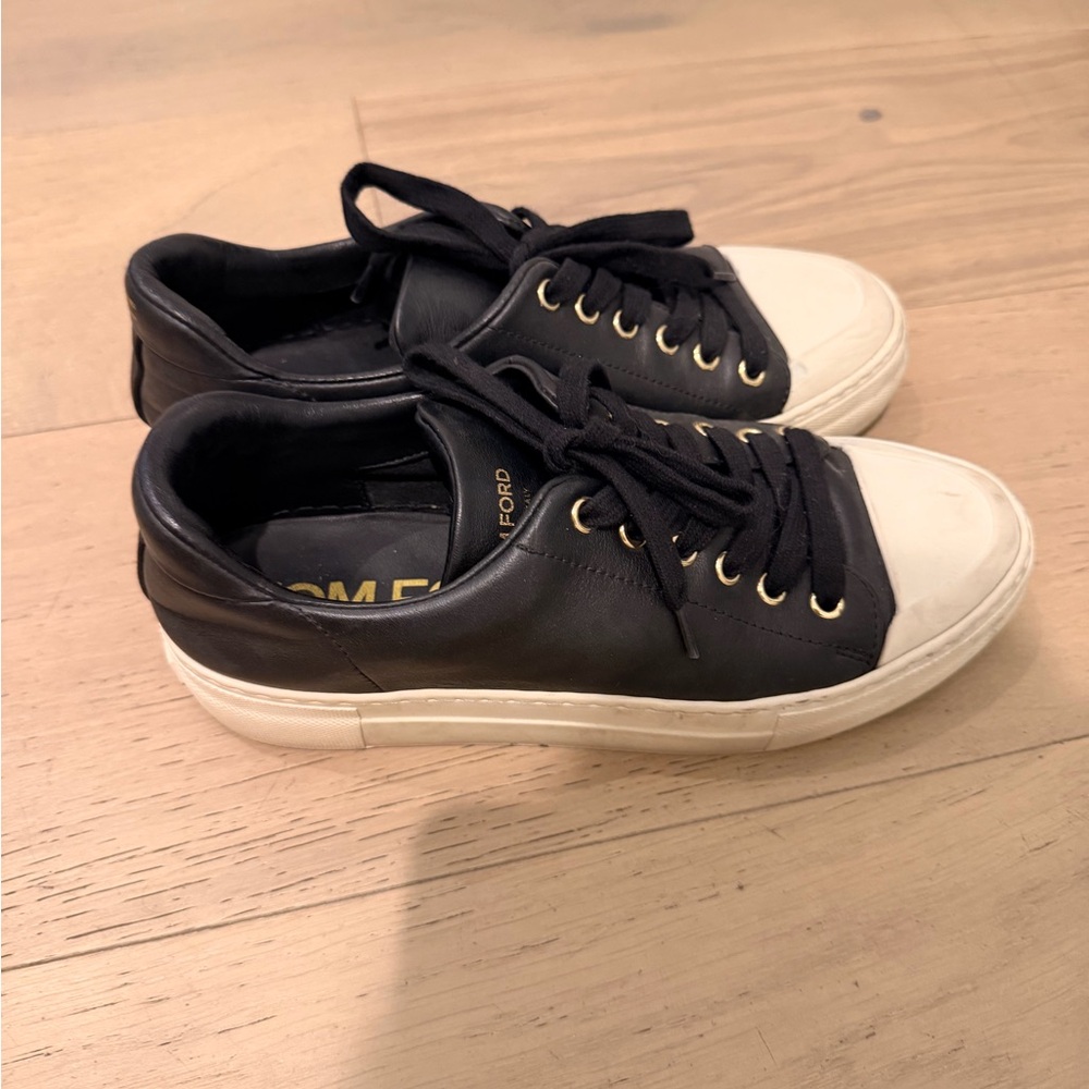 Tom Ford Black and White Women's Sneakers Size 37